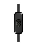 Inline single-pole switch Creative Switch Black with earth terminal