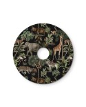 Ellepì mini flat lampshade with jungle animals 'Wildlife Whispers', 24 cm diameter - Made in Italy