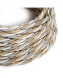 Electric Cable covered with twisted Jute, Cotton and Natural Linen - Country TN07