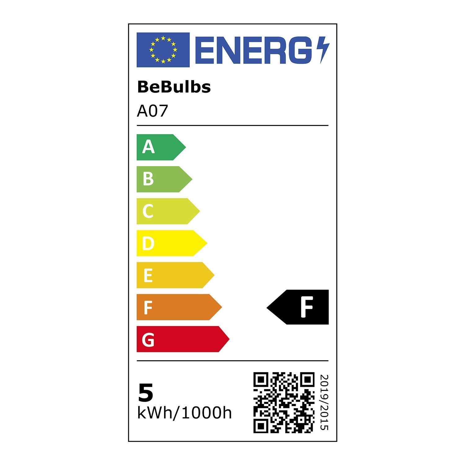 LED Frosted White Tubular Light Bulb 4.8W 470Lm E14 2700K Dimmable - A07