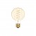 LED Golden Light Bulb Carbon Line Curved Spiral Filament Globe G80 4W 250Lm E27 1800K Dimmable - C05