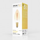 LED Golden Light Bulb Carbon Line Filament Cage Candle C35 3,5W 300Lm E14 2700K Dimmable - C51