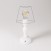 Portable and rechargeable Cabless14 Lamp with droplet bulb and provision for lampshade