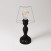 Portable and rechargeable Cabless14 Lamp with droplet bulb and provision for lampshade