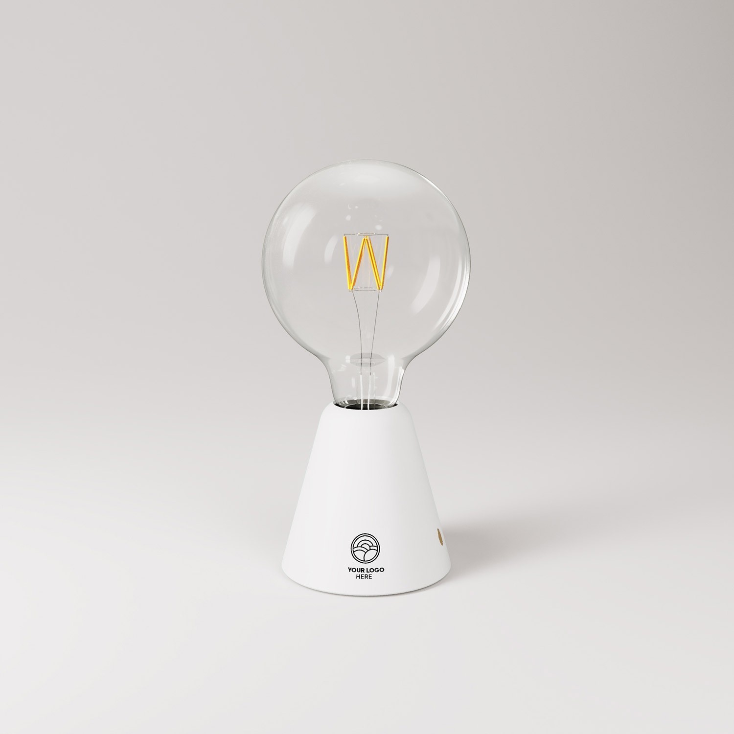 Portable and rechargeable Cabless01 Lamp with bulb - customizable (min 20 pieces)