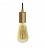 Pendant lamp with textile cable and satin metal details - Made in Italy - Bulb included