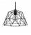 Pendant lamp with textile cable, Dome lampshade and metal details - Made in Italy - Bulb included