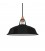 Pendant lamp with textile cable, Harbour lampshade and metal details - Made in Italy - Bulb included