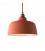 Pendant lamp with textile cable, Cup ceramic lampshade and metal details - Made in Italy - Bulb included