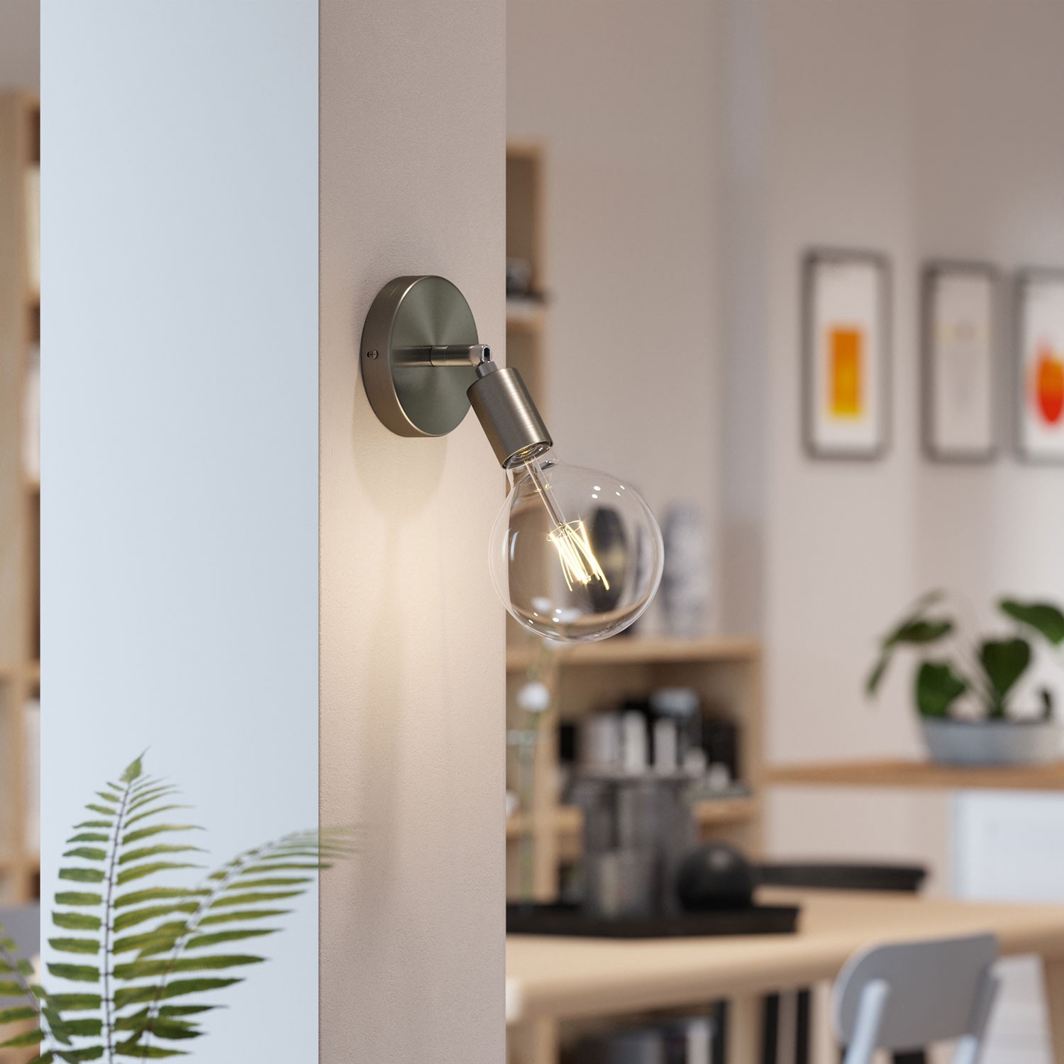 Fermaluce Metal 90°, the adjustable wall flush light