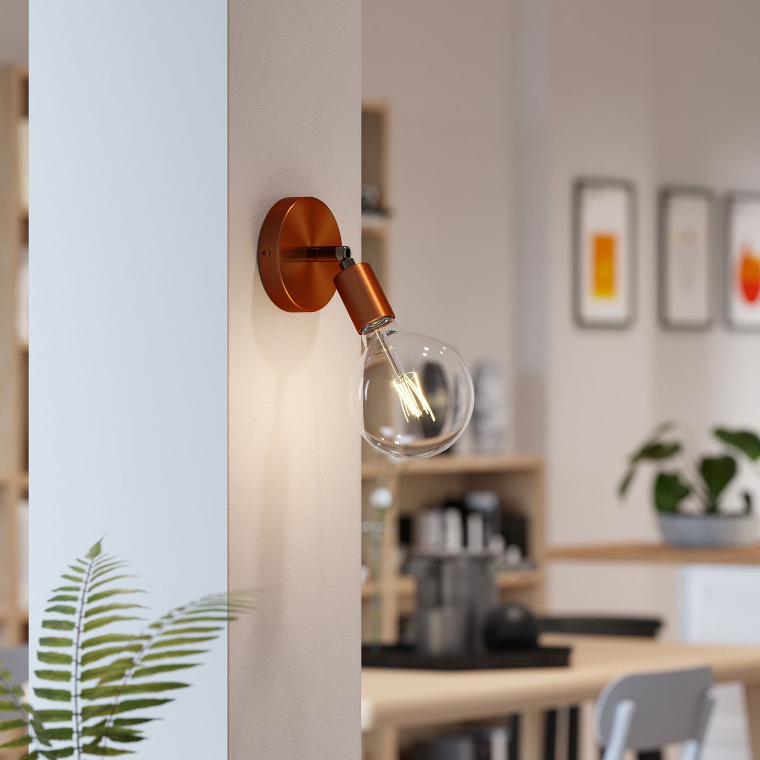 Fermaluce Metal 90°, the adjustable wall flush light