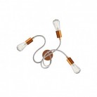 Flex 60 wall or ceiling lamp flexible provides diffused light with LED ST64 light bulb