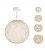 Suspension Lamp with Sphere Lampshade