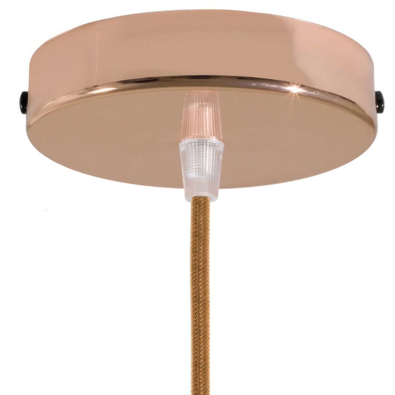 Cylindrical metal ceiling rose kit