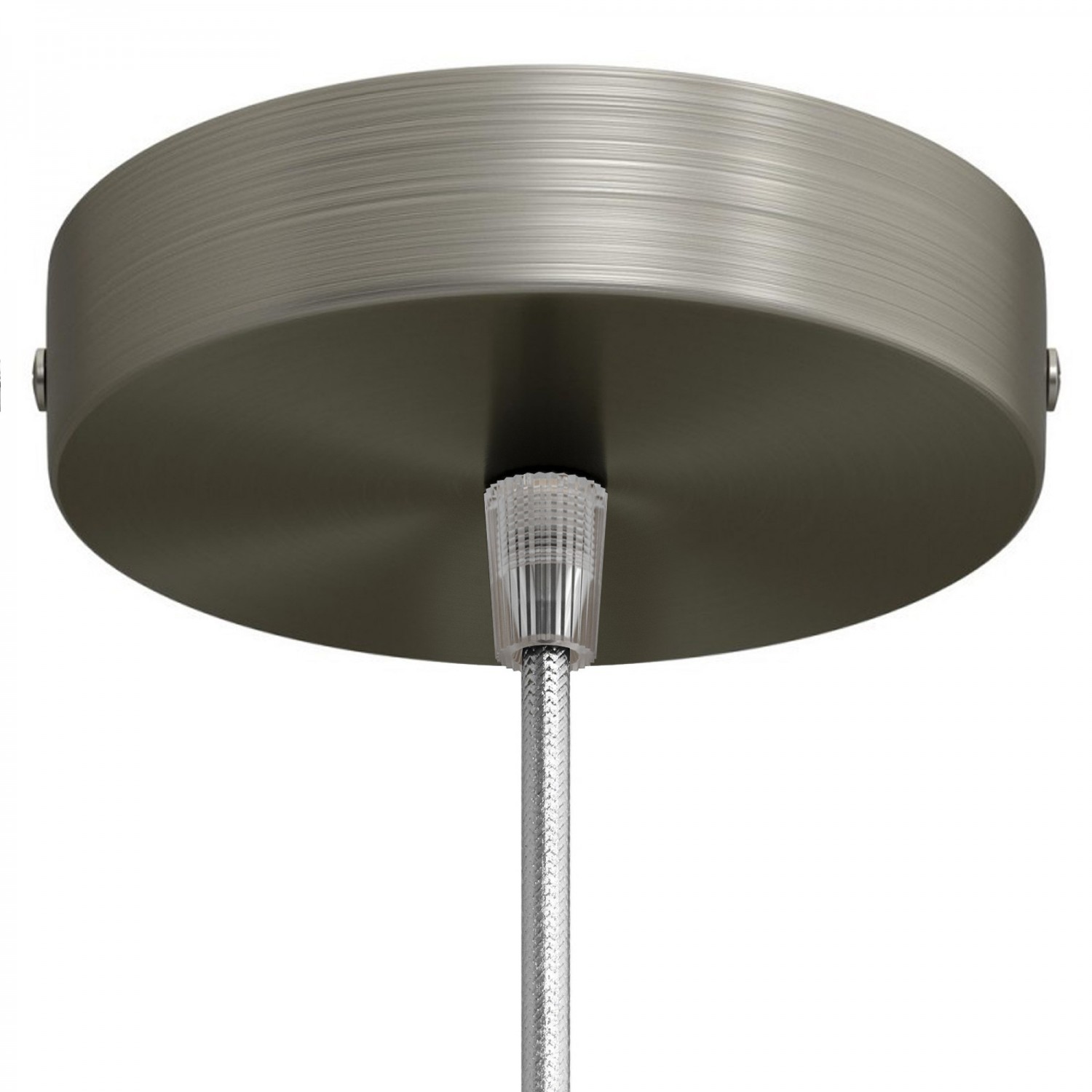 Cylindrical metal ceiling rose kit