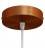 Cylindrical metal ceiling rose kit