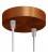 Cylindrical metal 2-hole ceiling rose kit