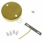 Cylindrical metal 2-hole ceiling rose kit