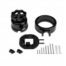 Switch/Diverter kit with knob and base for Creative-Tubes in black porcelain