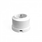 Schuko porcelain wall socket