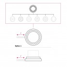 Porcelain base for electrical socket and switch/diverters