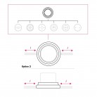 Porcelain base for electrical socket and switch/diverters