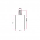 Cylindrical metal E27 lamp holder kit