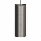 Pendant lamp with textile cable, Tub-E14 lampshade and metal details