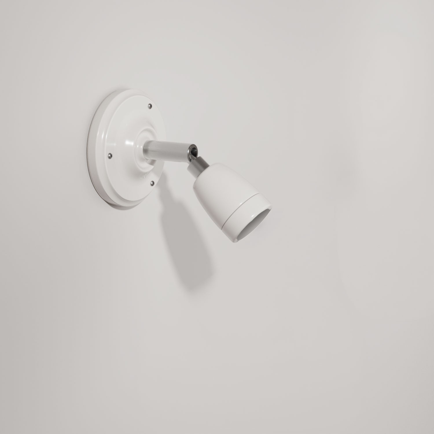 Fermaluce Color 90°, the adjustable porcelain flush light