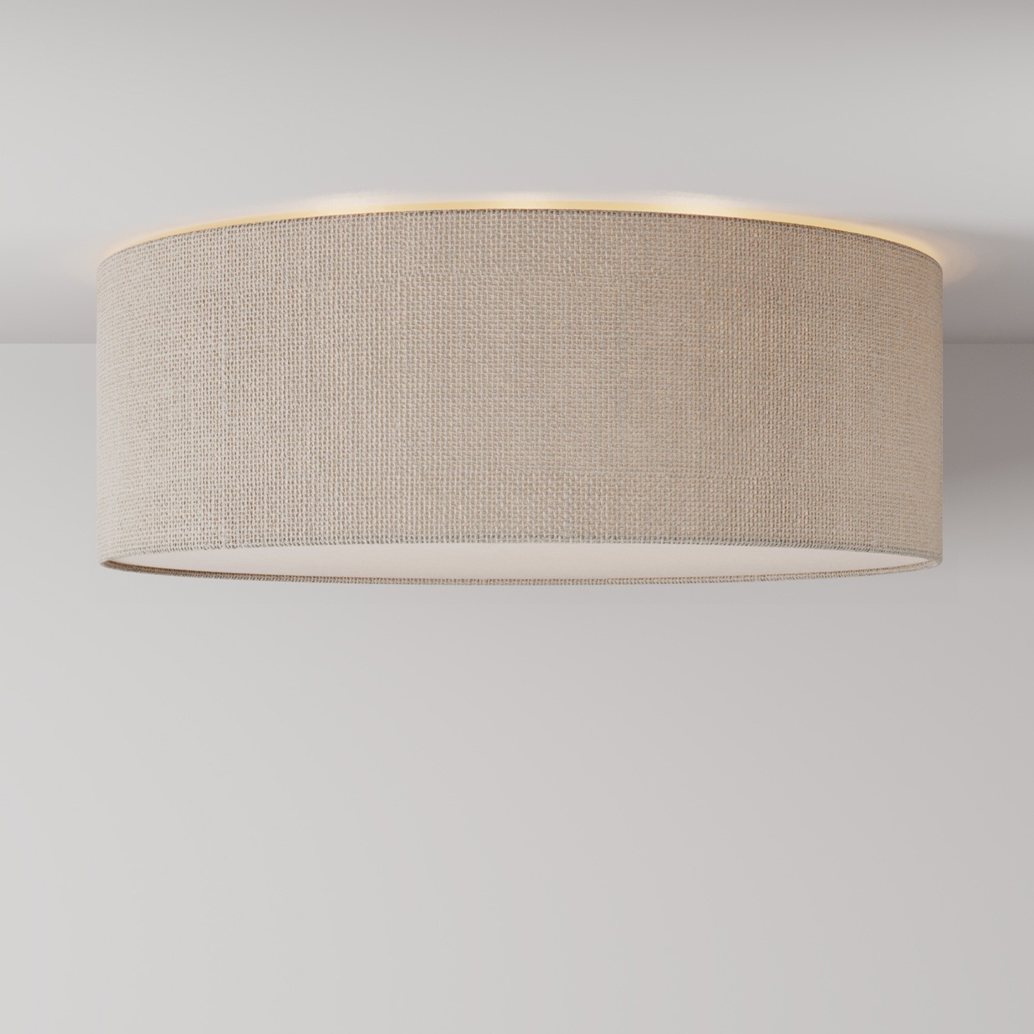 Large fabric ceiling light - Made in Italy