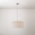 Cilindro Medium fabric pendant lamp with lampshade - Made in Italy