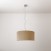 Cilindro Medium fabric pendant lamp with lampshade - Made in Italy