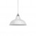 Pendant lamp with textile cable, Bistrot lampshade and metal details - Made in Italy