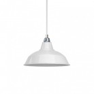 Pendant lamp with textile cable, Bistrot lampshade and metal details - Made in Italy - Bulb included