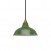 Pendant lamp with textile cable, Bistrot lampshade and metal details - Made in Italy