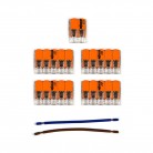 WAGO connector kit compatible with 2x cable for 6 hole ceiling rose