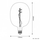 LED Clear Light Bulb Ellipse 170 11W 1210Lm E27 2700K Dimmable - H01