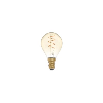 LED Golden Light Bulb Carbon Line Curved Spiral Filament Mini Globe G45 2,2W 136Lm E14 1800K Dimmable - C02