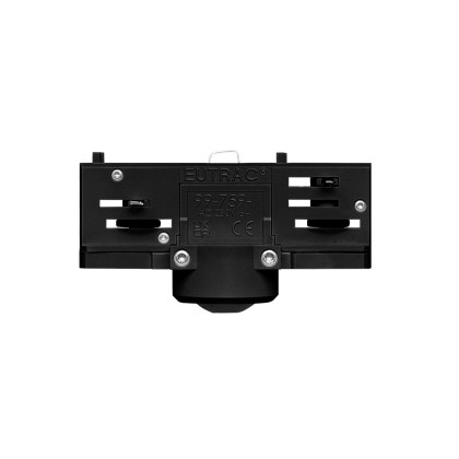 Eutrac adapter for 3 phase circuit tracks - for suspension - Black