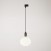 Track pendant lamp with wooden lamp holder