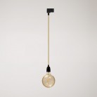 Vintage track pendant lamp with porcelain finish