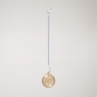 Classic track pendant lamp with porcelain finish