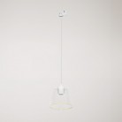 Suspension lamp with transparent cone Ghost bulb for tracks