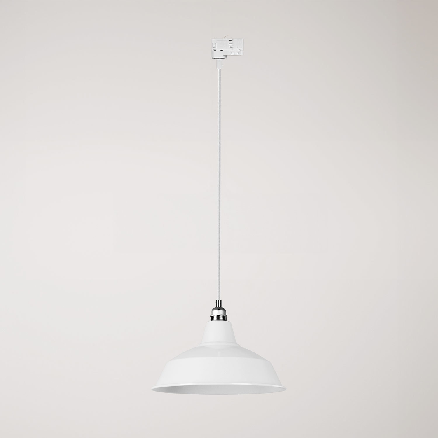 Bistrot pendant lamp with track shade