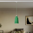 Pendant lamp with Bottiglia shade and track adapter