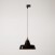 Ceramic pendant lamp for tracks with Industriale lampshade