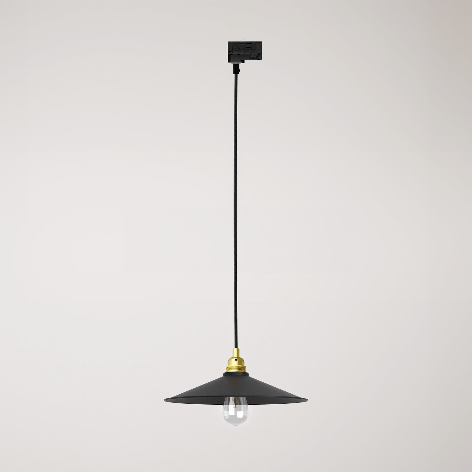 Pendant lamp with Swing shade for tracks