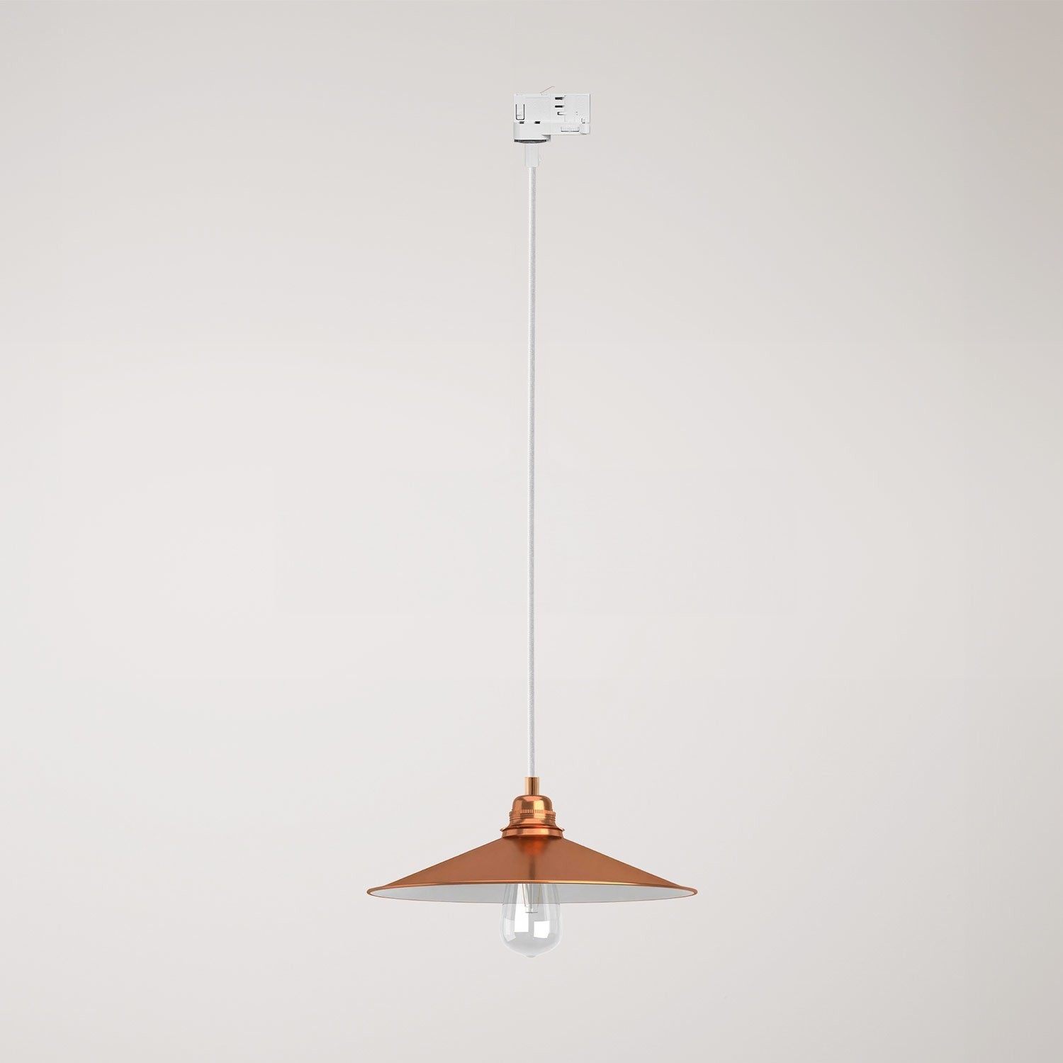 Pendant lamp with Swing shade for tracks