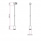 Single spotlight Mini Spotlight GU1d0 for tracks