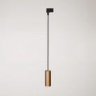 Suspension lamp with Tub-E14 shade for tracks